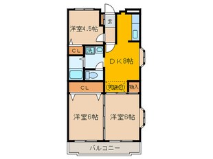 エバーグリーン梶ヶ谷の物件間取画像